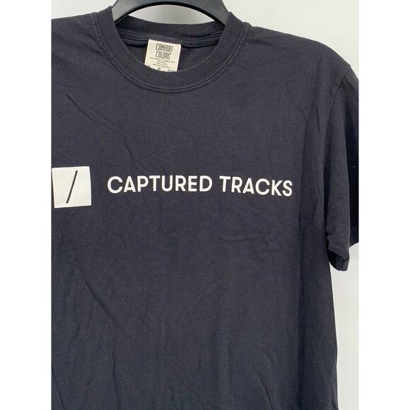 COMFORT COLORS Men's Black Logo Crewneck Casual Short Sleeve T-Shirt SZ S - Picture 5 of 9